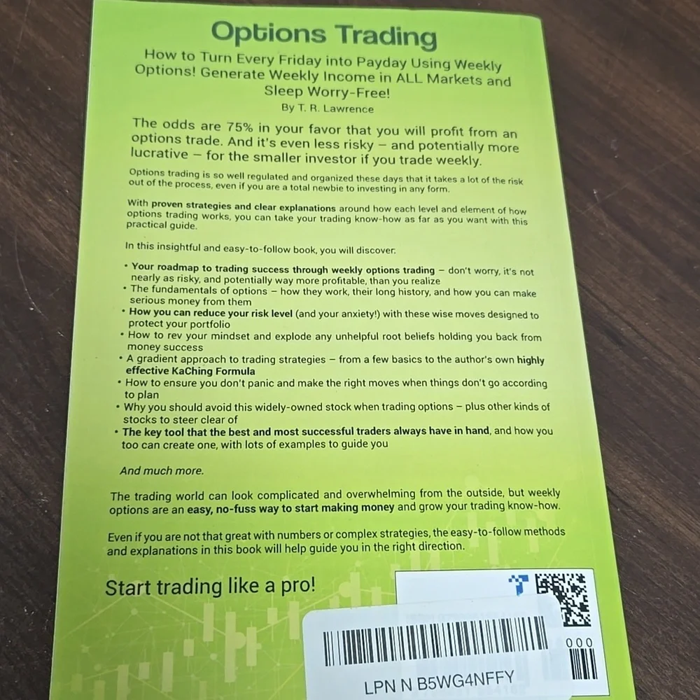How To Turn Every Friday Into Payday Using Weekly Options-Paperback Book - Picture 2 of 5